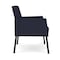 Lesro Mystic Lounge Reception Guest Chair, Black, OH Navy Upholstery ML1101 - alternate 1